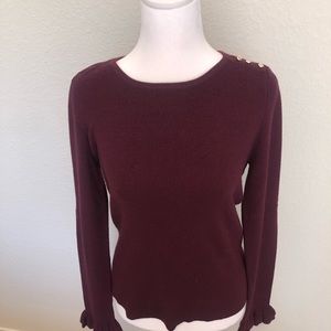 Burgundy sweater from White House Black market worn once